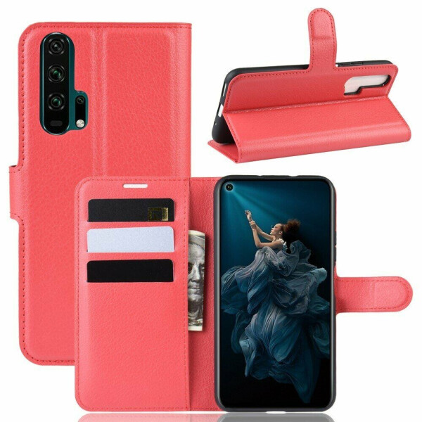 

Чехол-книжка Deexe Book Type для Huawei Honor 20 Pro - Red