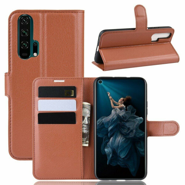 

Чехол-книжка Deexe Book Type для Huawei Honor 20 Pro - Brown