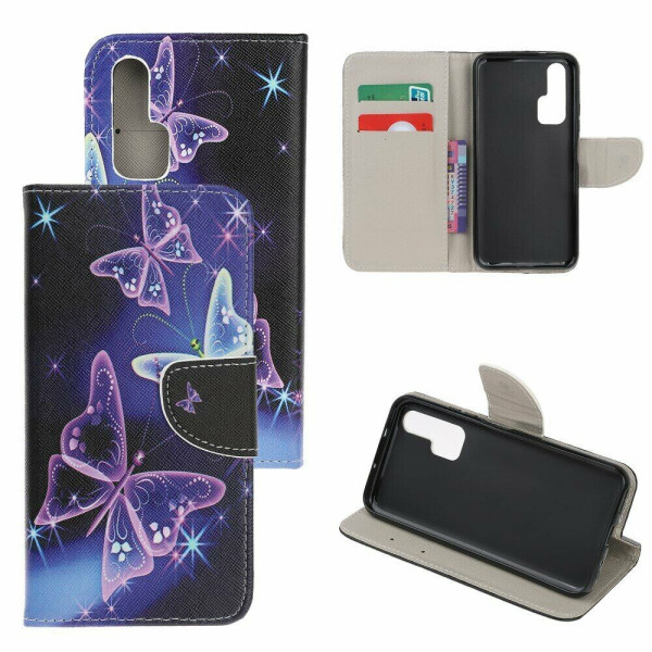 

Чехол-книжка Deexe Color Wallet для Huawei Honor 20 Pro - Vivid Butterflies