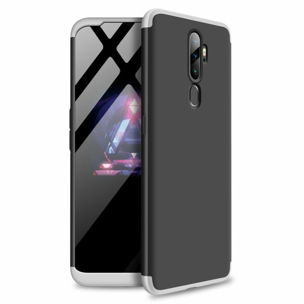 

Защитный чехол GKK Double Dip Case для OPPO A5 2020 - Black / Silver