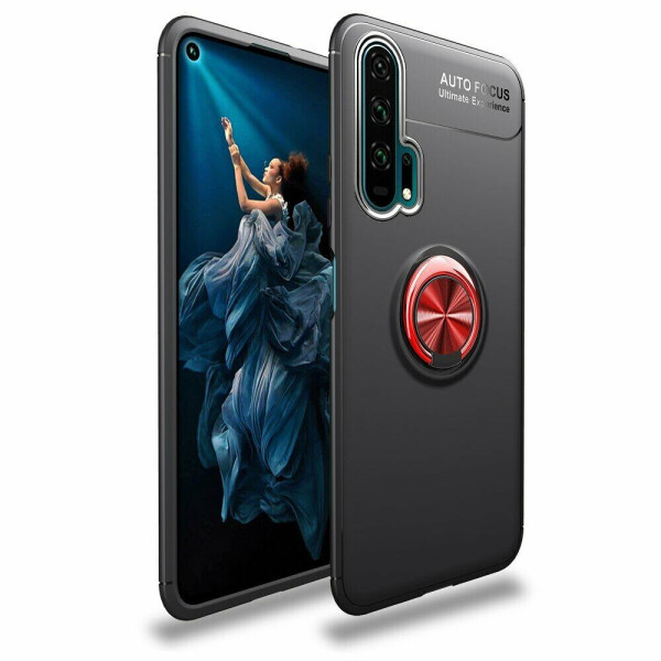 

Защитный чехол UniCase Magnetic Ring для Huawei Honor 20 Pro - Black / Red