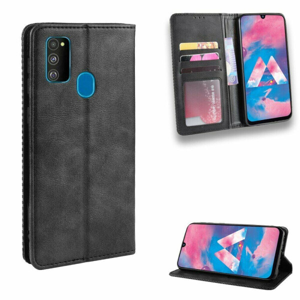 

Чехол Deexe Retro Style для Samsung Galaxy M30s (M307) / Galaxy M21 (M215) - Black