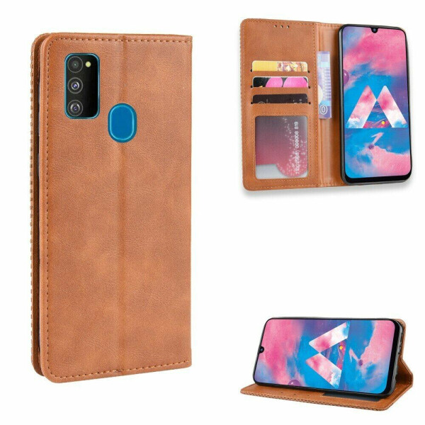 

Чехол Deexe Retro Style для Samsung Galaxy M30s (M307) / Galaxy M21 (M215) - Brown