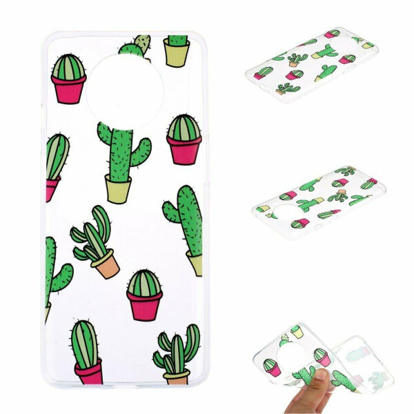 

Силиконовый (TPU) чехол Deexe Pretty Glossy для OnePlus 7T - Cactus