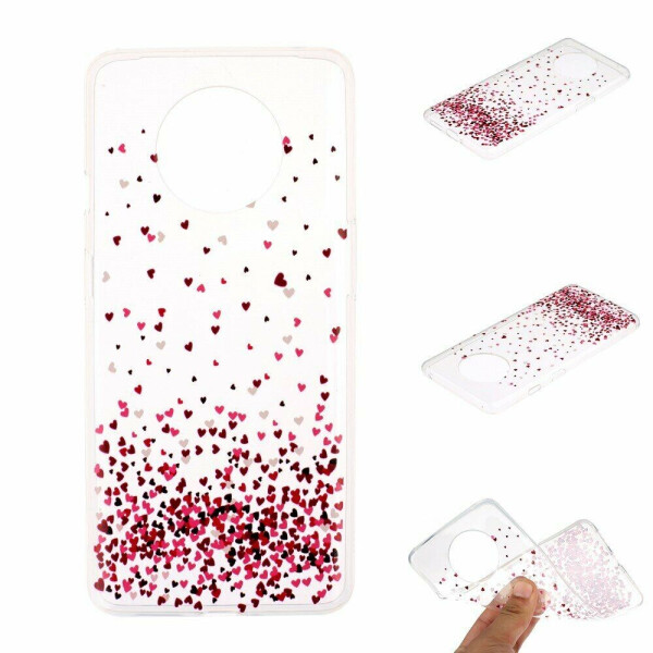 

Силиконовый (TPU) чехол Deexe Pretty Glossy для OnePlus 7T - Hearts