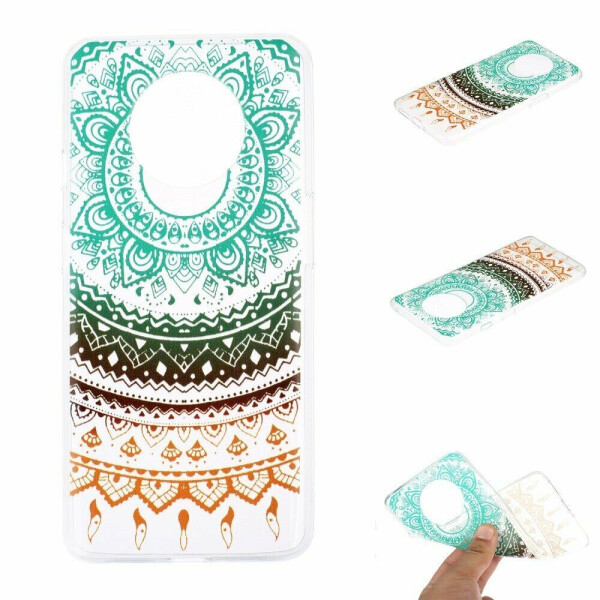

Силиконовый (TPU) чехол Deexe Pretty Glossy для OnePlus 7T - Colorful Malanda Flower