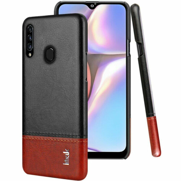 

Защитный чехол IMAK Leather Series для Samsung Galaxy A20s (A207) - Black / Brown