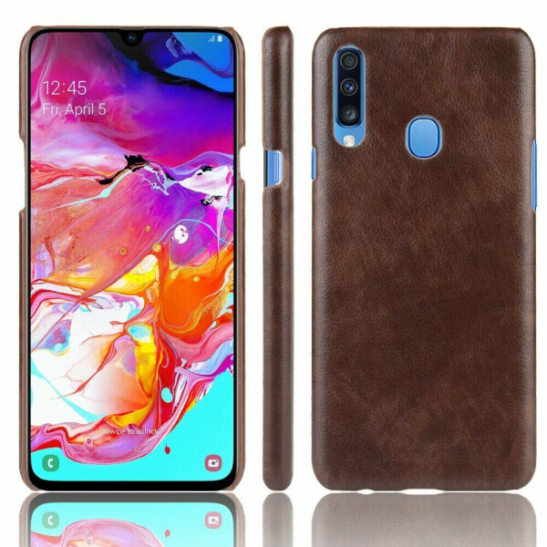 

Защитный чехол Deexe Leather Back Cover для Samsung Galaxy A20s (A207) - Coffee