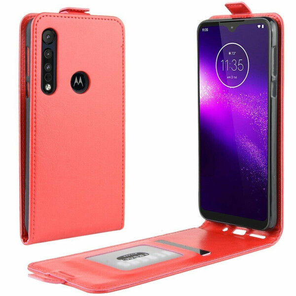 

Чехол Deexe Flip Case для Motorola One Macro / Moto G8 Play - Red