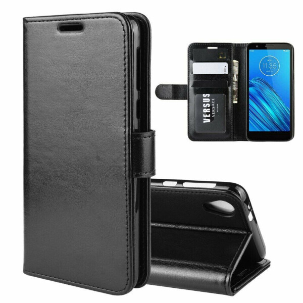 

Чехол-книжка Deexe Wallet Style для Motorola E6 - Black
