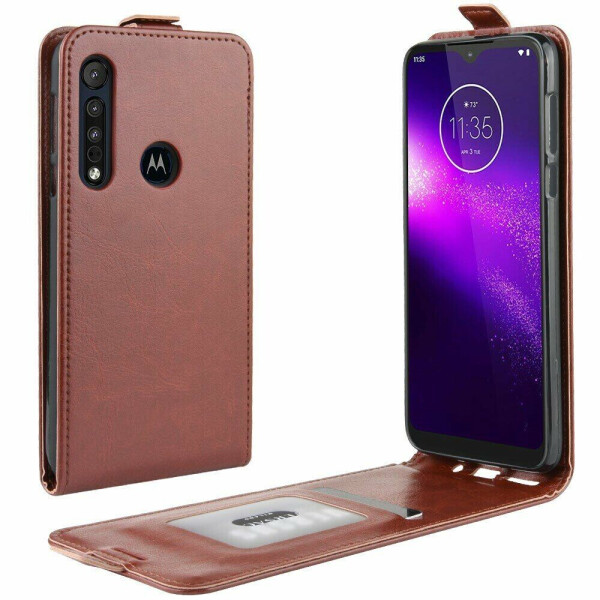 

Чехол Deexe Flip Case для Motorola One Macro / Moto G8 Play - Brown