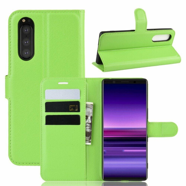 

Чехол-книжка Deexe Book Type для Sony Xperia 5 - Green