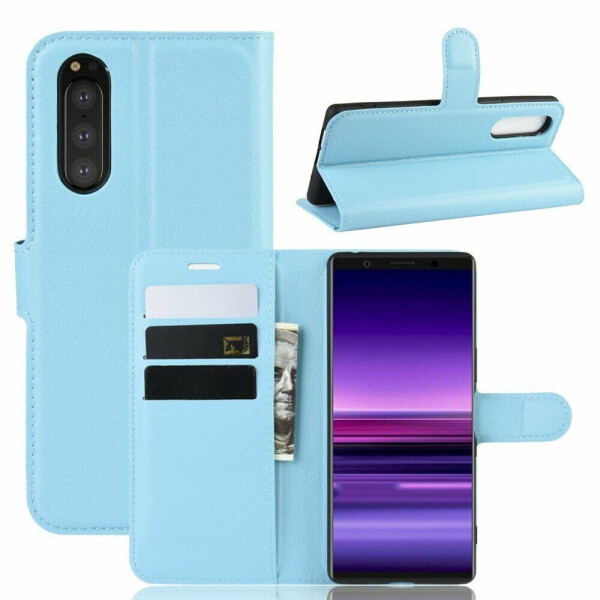 

Чехол-книжка Deexe Book Type для Sony Xperia 5 - Baby Blue