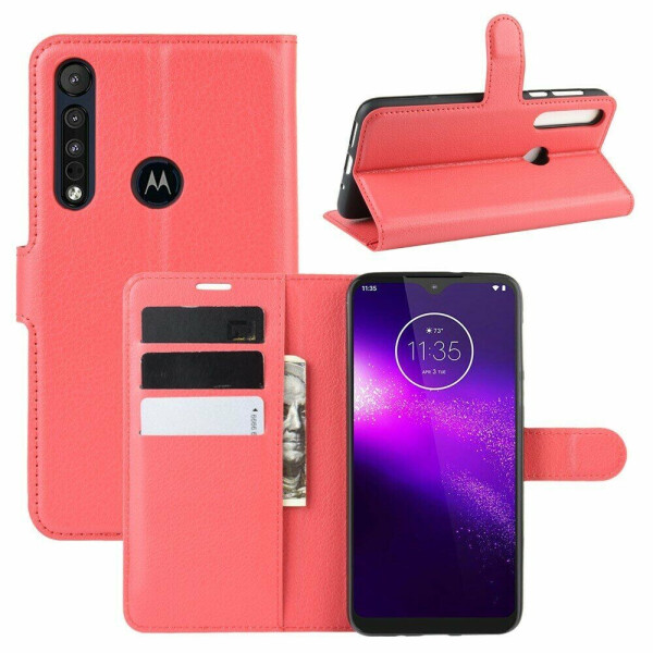 

Чехол-книжка Deexe Book Type для Motorola One Macro / Moto G8 Play - Red