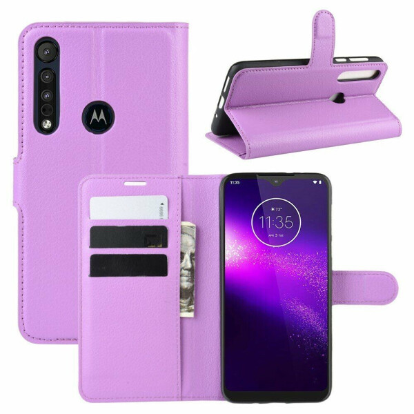 

Чехол-книжка Deexe Book Type для Motorola One Macro / Moto G8 Play - Purple