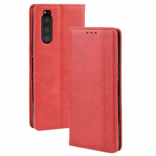 

Чехол Deexe Retro Style для Sony Xperia 5 - Red