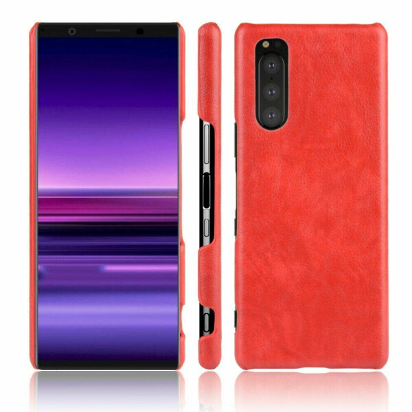 

Защитный чехол Deexe Leather Back Cover для Sony Xperia 5 - Red