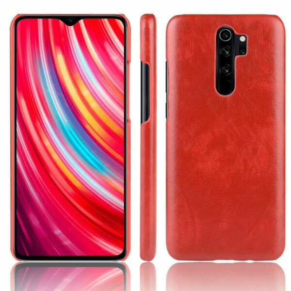 

Защитный чехол Deexe Leather Back Cover для Xiaomi Redmi Note 8 Pro - Red