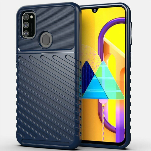 

Защитный чехол Deexe Thunder Series для Samsung Galaxy M30s (M307) / Galaxy M21 (M215) - Blue
