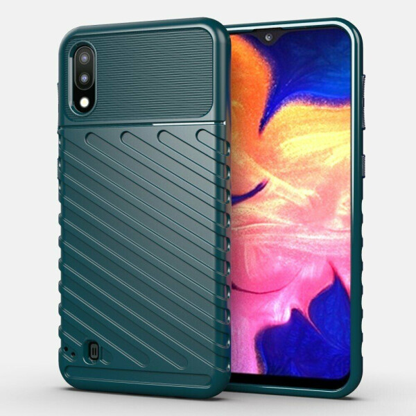 

Защитный чехол Deexe Thunder Series для Samsung Galaxy A10 (A105) / M10 (M105) - Green