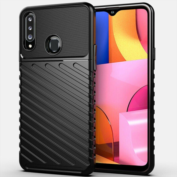 

Защитный чехол Deexe Thunder Series для Samsung Galaxy A20s (A207) - Black
