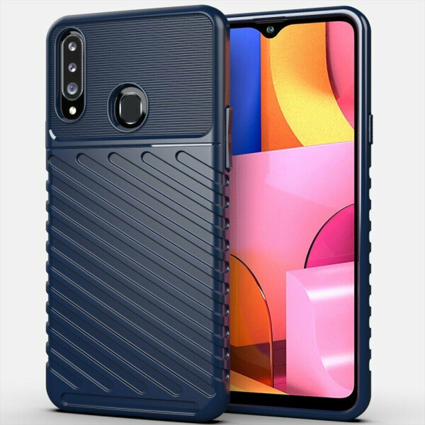 

Защитный чехол Deexe Thunder Series для Samsung Galaxy A20s (A207) - Blue