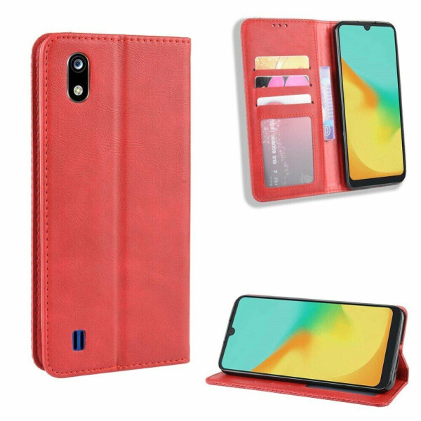 

Чехол Deexe Retro Style для ZTE Blade A7 (2019) - Red