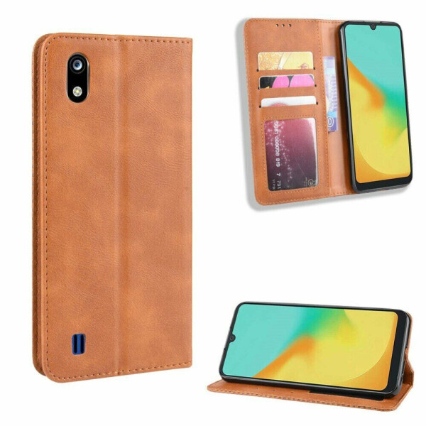 

Чехол Deexe Retro Style для ZTE Blade A7 (2019) - Brown