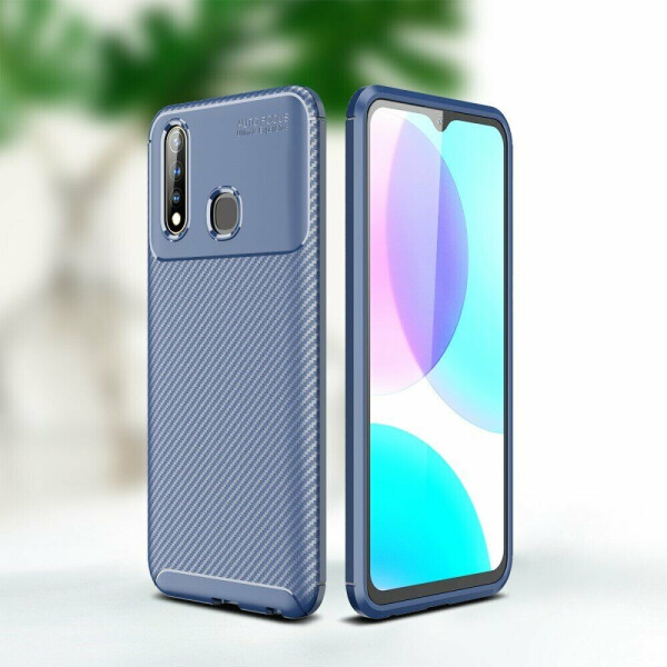 

Защитный чехол Deexe Fusion для VIVO Y19 - Blue
