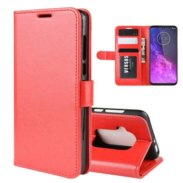 

Чехол-книжка Deexe Wallet Style для Motorola One Zoom - Red