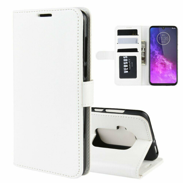 

Чехол-книжка Deexe Wallet Style для Motorola One Zoom - White