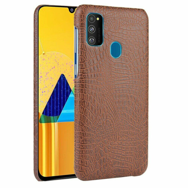 

Защитный чехол Deexe Croco Style для Samsung Galaxy M30s (M307) / Galaxy M21 (M215) - Brown