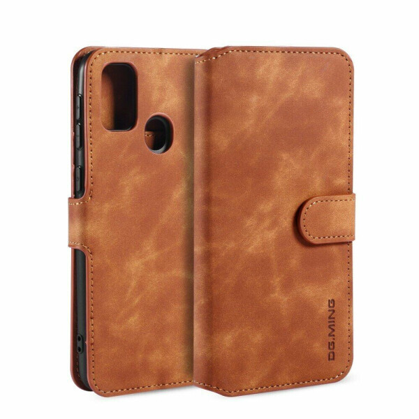 

Чехол DG.MING Retro Style для Samsung Galaxy M30s (M307) / Galaxy M21 (M215) - Brown