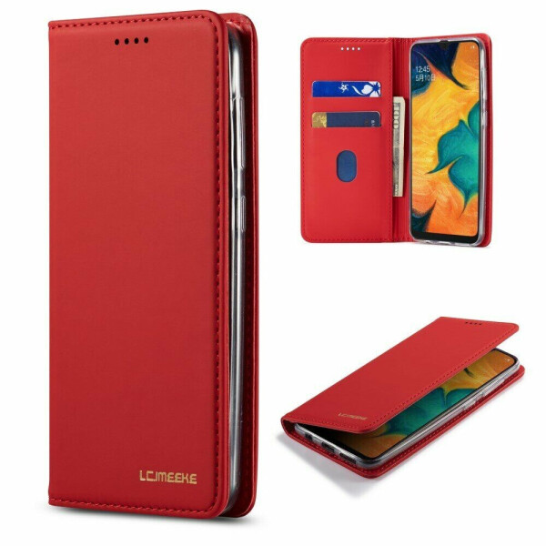

Чехол-книжка LC.IMEEKE LC-002 для Samsung Galaxy A30 (A305) / A20 (A205) - Red