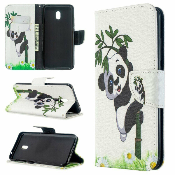 

Чехол-книжка Deexe Color Wallet для Xiaomi Redmi 8A - Panda On The Tree