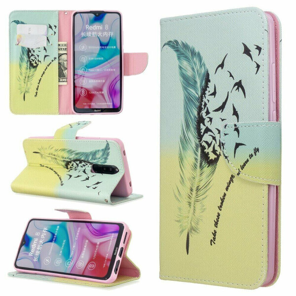 

Чехол-книжка Deexe Color Wallet для Xiaomi Redmi 8 - Feather