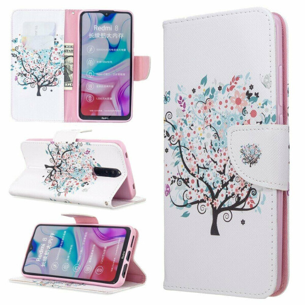 

Чехол-книжка Deexe Color Wallet для Xiaomi Redmi 8 - Flower Tree