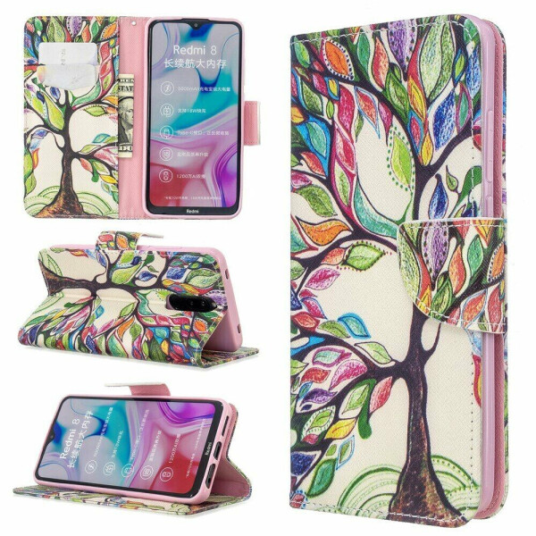 

Чехол-книжка Deexe Color Wallet для Xiaomi Redmi 8 - Life Tree