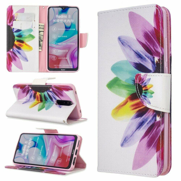 

Чехол-книжка Deexe Color Wallet для Xiaomi Redmi 8 - Petals