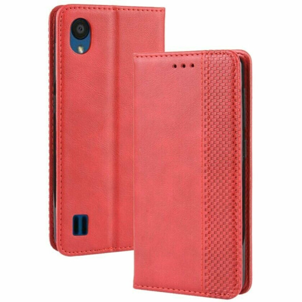

Чехол Deexe Retro Style для ZTE Blade A5 (2019) - Red