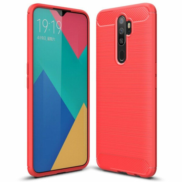 

Защитный чехол UniCase Carbon для OPPO A5 2020 - Red