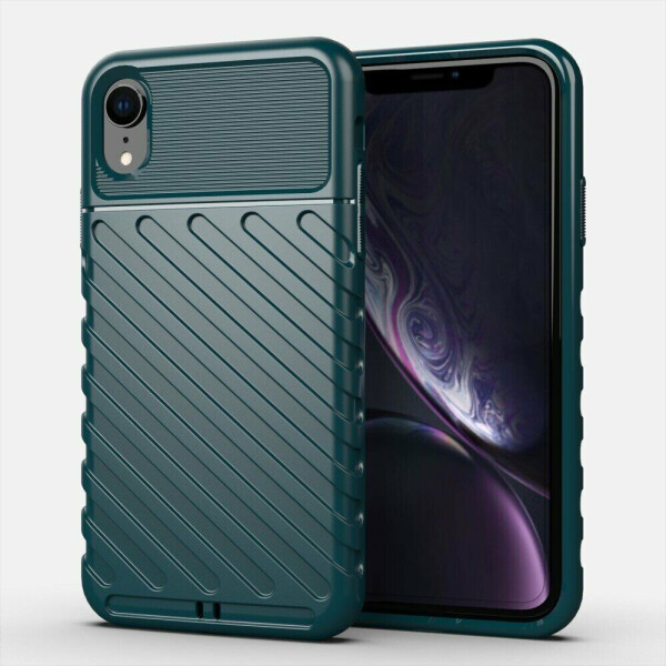 

Защитный чехол Deexe Thunder Series для Apple iPhone XR - Green