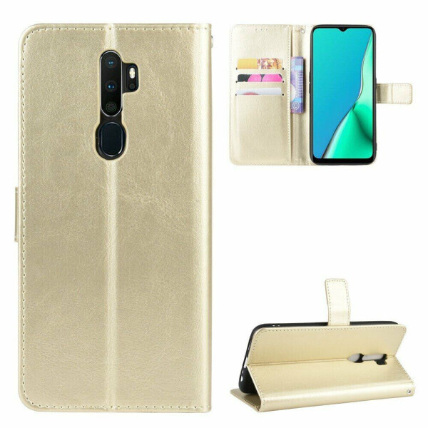 

Чехол-книжка Deexe Wallet Style для OPPO A5 2020 - Gold