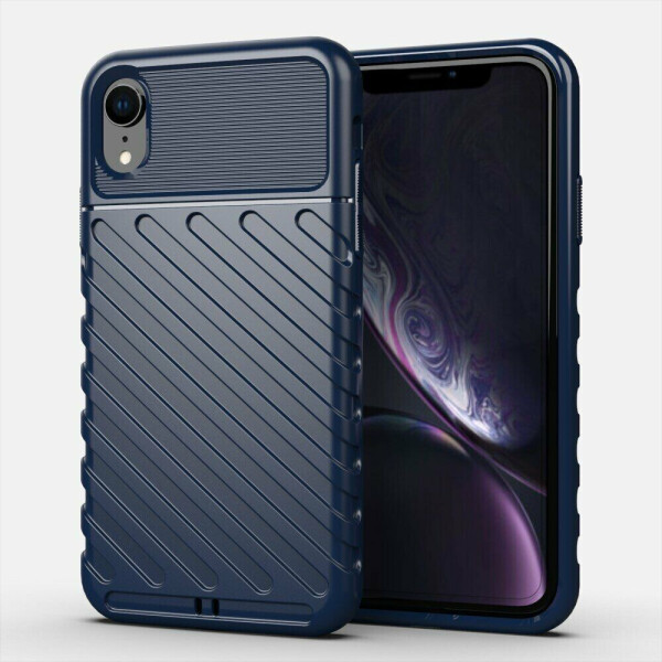 

Защитный чехол Deexe Thunder Series для Apple iPhone XR - Blue