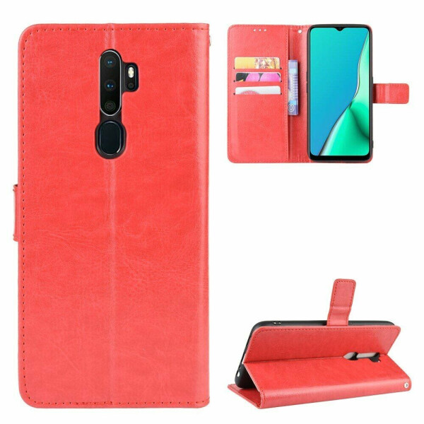 

Чехол-книжка Deexe Wallet Style для OPPO A5 2020 - Red