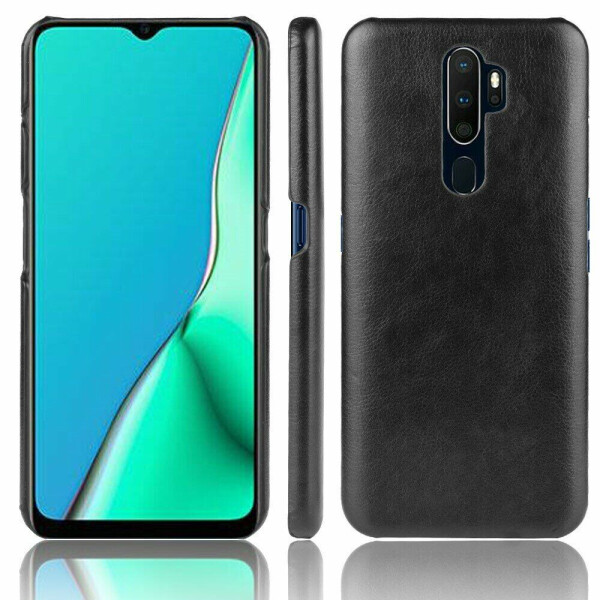 

Защитный чехол Deexe Leather Back Cover для OPPO A5 2020 - Black