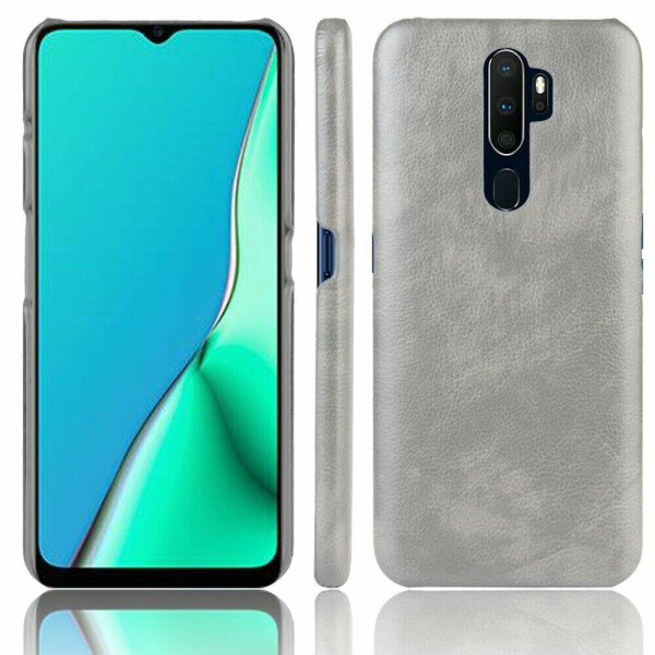 

Защитный чехол Deexe Leather Back Cover для OPPO A5 2020 - Grey