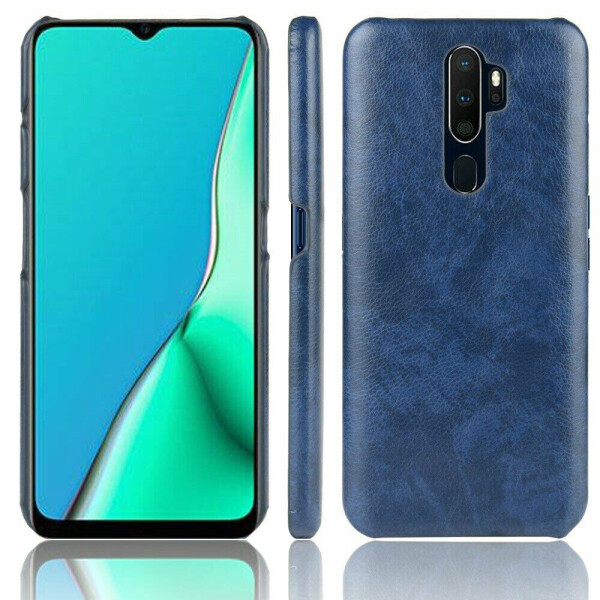 

Защитный чехол Deexe Leather Back Cover для OPPO A5 2020 - Blue