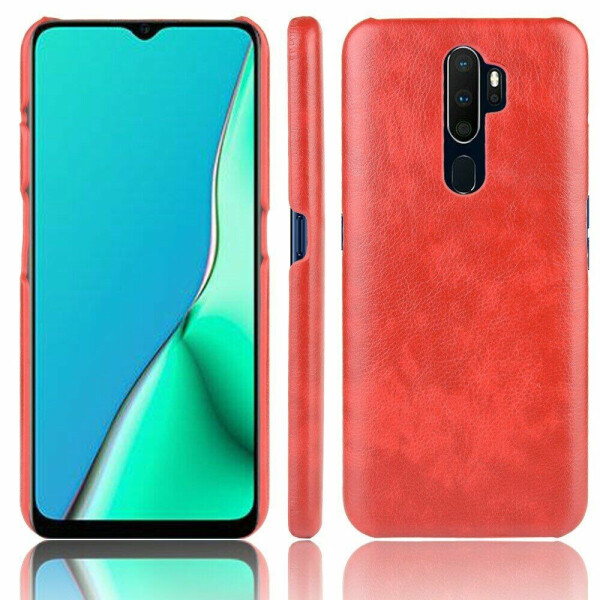 

Защитный чехол Deexe Leather Back Cover для OPPO A5 2020 - Red