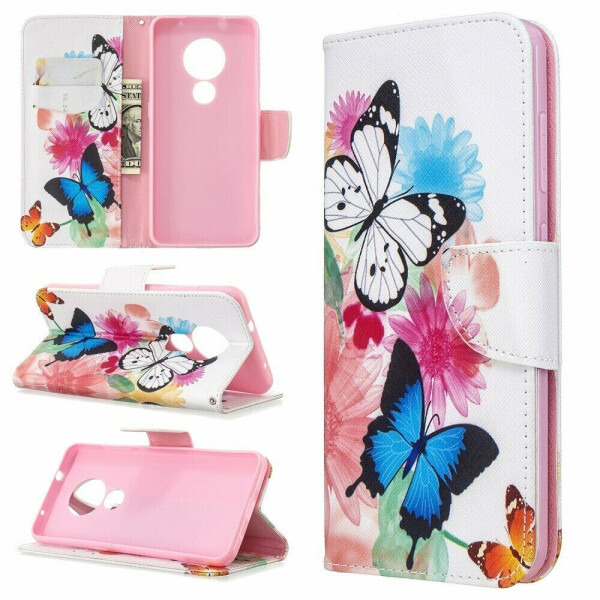 

Чехол-книжка Deexe Color Wallet для Nokia 6.2 / 7.2 - Beautiful Flower